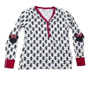 Hanna Andersson x Disney Minnie Mouse Women's Pajama Top Long Sleeve Shirt XL